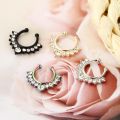 1PCS Piercing Nose Ring Clip On Septum Nose Earing Non Piercing Daith Earring Jewelry False Nose Clip Faux Septum Ring.