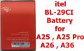Mobile Battery For iTel A26 , A25 , A25 Pro , A36, Battery BL-29CI. 