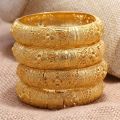 24k Dubai Gold Color Bangles for Women Dubai Bride Wedding Ethiopian Bracelet Africa Bangle Arab Jewelry Charm Bracelet Jewelry.