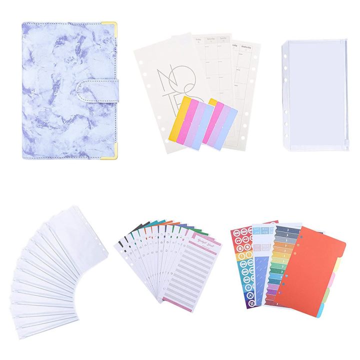 49Pc%20Budget%20Binder,%20Marble%20Print%20PU%20Binder%20Budget%20Planner%20Organizer%20with%20Envelopes,Expense%20Budget%20Sheets,for%20Budgeting%20D%20-%20Image%2010