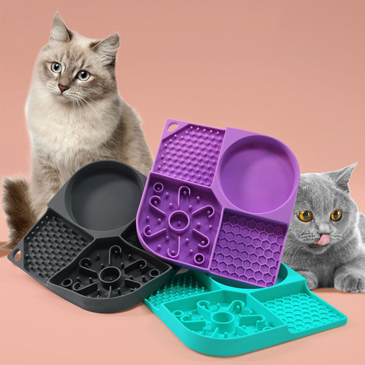 Qiunery%20Slow%20Feeder%20Dog%20Bowls,%20Dog%20And%20Cat%20Lick%20Mat%20With%204%20Groove%20Areas,%20Bottom%20Suction%20Cup%20Slow%20Feeder%20Bowl,%20Dog%20Lick%20Pads,%20Puppy%20Essentials%20For%20Bathing,%20Grooming%20-%20Image%205