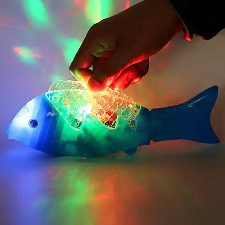 Electric Colorful Flash Music Free Swing Glow Projection Fish Children Toys - Cactus Toy