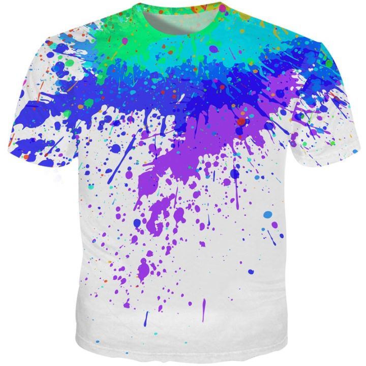 3D%20T-shirt%20splash%20color%20paint%20stains%203D%20printing%20short%20sleeve%20fashion%20white%20T-shirt%20summer%20jacket%20plus%20size%20XXS-6XL%20-%20Image%204