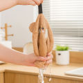 Kawaii Rabbit Shape Hand Towel Hanging Towels Cartoon Animal Absorbent Children's Hand Towels for Bathroom Kitchen Cleaning Rags. 