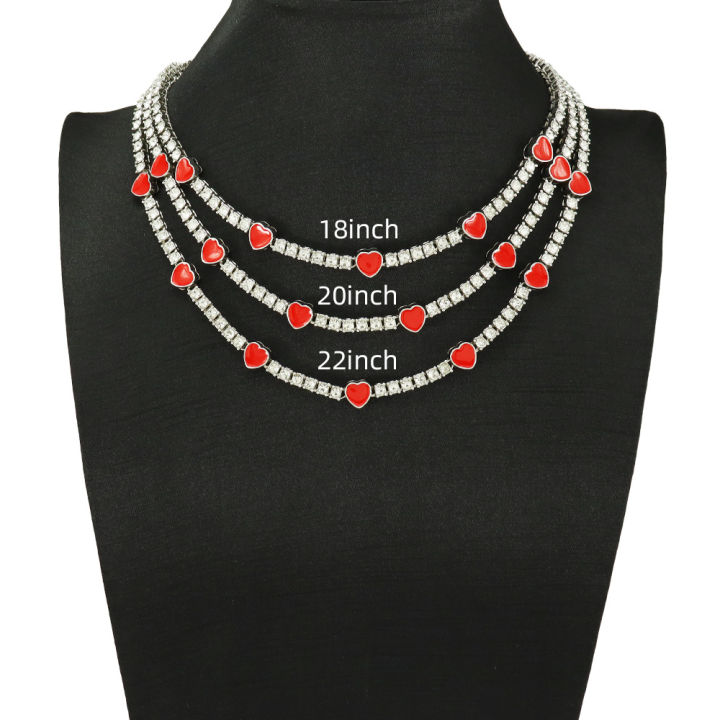European%20and%20American%20cross-border%20ins%20style%20red%20dripping%20nectarine%20heart%20splicing%20single-row%20diamond%20tennis%20chain%20shiny%20cool%20full%20diamond%20love%20necklace%20-%20Image%206