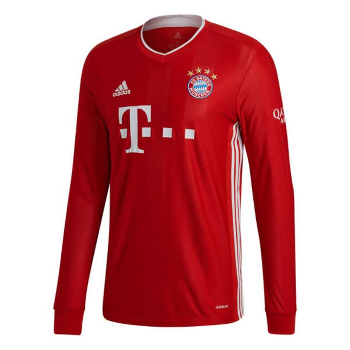 2020/21 Bayern Munich Home Long Sleeve Jersey (Thai) Jersey