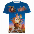 Disney T-Shirts Home On The Range Cartoon Anime 3D Print Streetwear Men Women Fashion Oversized T Shirt Kids Tees Tops Clothing. 