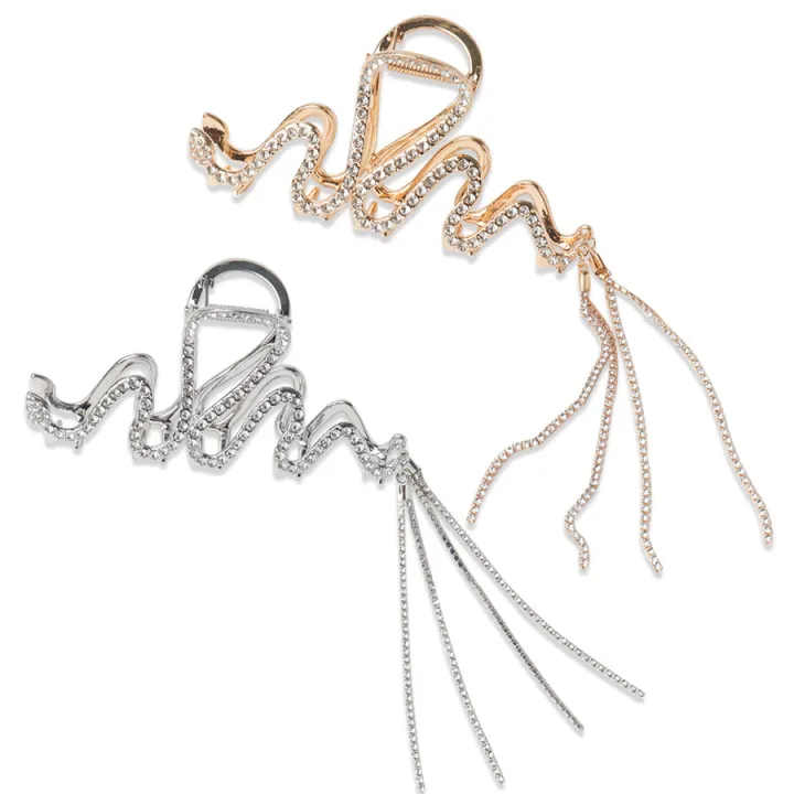 2024%20New%20Tassel%20Water%20Diamond%20Advanced%20Sensory%20Gripper%20Large%20Pan%20Hair%20Back%20Spoon%20Snake%20shaped%20Shark%20Clip%20-%20Image%205
