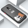 UCUC for Redmi Note 3 / Note3 Pro Back Cover We Bare Bears Frosted Transparent Hard Phone Case Shockproof Full Cover Camera Protect Case for Man and Boys. 