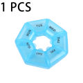 1/3Pcs Plastic Transparent Small Box 7 Day Mini Weekly Tablet Pill Storage Case Vitamin Case Container.