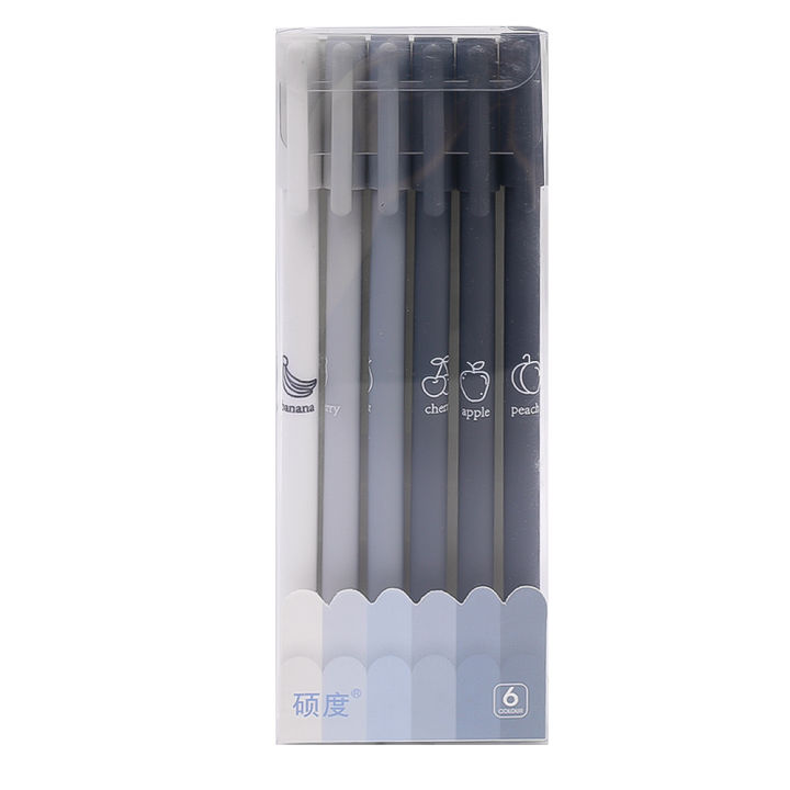 6Pcs/Set%200.5Mm%20Morandi%20Color%20Neutral%20Pen%20Office%20Supplies%20Student%20Stationery%20Black%20Ink%20Pens%20Children%20Gift%20-%20Image%209