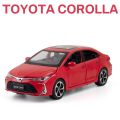 1:32 Toyota Corolla Hybrid Alloy Car Diecasts Toy Vehicles Car Model Sound and light Pull back Car Toys For Kids Gifts. 