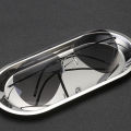 Ultra-Light Elastic Frameless round Polarized Sunglasses Men's Driving Night Vision Aviator Sunglasses.