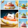 【3C VictoryEagle】Cartoon Press and Go Car Toy Interactive Pull Back Push and Go Cars Mini Space Ship Car Kids/Children. 