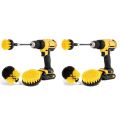 JAERBEE 8Pcs Combinate Drill Brush Power Scrubbing Brush Drill Spin Scrubber Electric Cleaning Brush Fixing for Car Bathroom. 