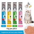 Liebao Wet Cat Stick Treats Snacks 15G, CAT FOOD STRIP STICK TREATS -10pc. 