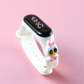 White Donald Duck Waterproof Touch Screen LED Digital Watch for Boys and Girls. 