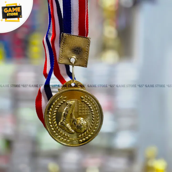 Champion%20&%20Runner-Up%20Football%20Medal%20Gold%20%20&%20Silver%20Colour%20with%20ribbon%20for%20Football%20Player%20-%20Image%204