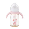 Dorado cloth PPSU wide caliber with handle milk bottle, children's duckbill learning drink one cup, three uses. 