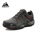 【selevn roind】 HIKEUP Men's Hiking Shoes Suede Leather Outdoor Shoes Wear-resistant Men Trekking Walking Hunting Tactical Sneakers. 