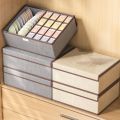 High Quality With Compartments Underwear Socks Storage Box Foldable Breathable Drawers Divider Multi-function Wardrobe Organizer. 
