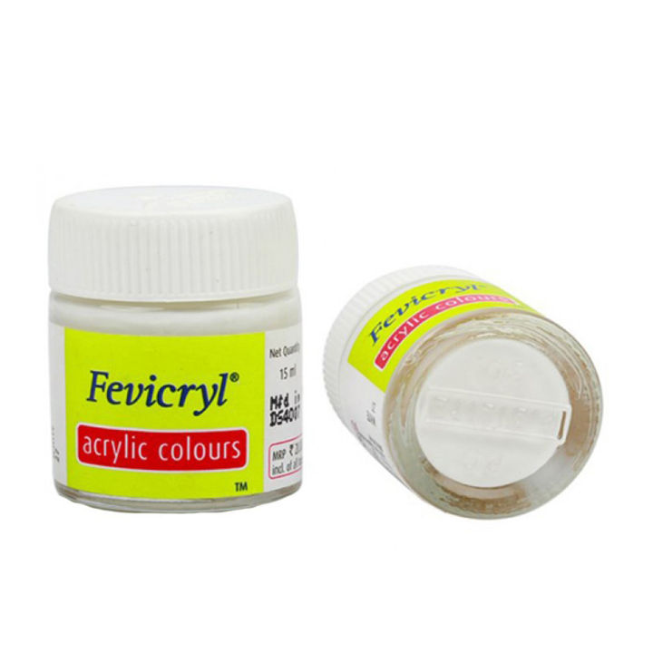 Fevicryl Acrylic Colour White - 15 ml