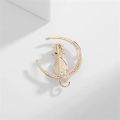 Easily Usable - Moon Cat Fashionable Brooch Hijab Safety Pin for Girls and Women's - Easy To maintain - Designed - Urban Vibes. 