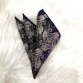 Luxury 1Pcs Rumal Paisley Silk 23x23cm Hankies Men's Pocket Square Handkerchiefs For Men Suit Wedding Party Suit Accessories. 