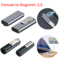 Magnetic USB C Adapter Type C/DC5521 to Magsafe* 2 /Magsafe1 Connector PD Quick Charge Adapter For MacBook Air/Pro. 
