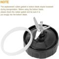 Blender Blades Replace Blender Blades with 2 Washer Rubber for Auto IQ BL486 BL642 N102 BL682.