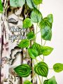 10 Feet Green Leaf String Lights, Battery Operated LED Fairy Lights with Leaf Garland, Warm Decorative Lights for Bedroom, Home, Wedding, Party, Indoor Outdoor.
