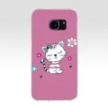 27AA Cute cats and animals gift Soft Silicone Tpu Cover phone Case for Samsung Galaxy S6 S7 edge Case. 