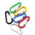 6pcs Carabiner Travel Hooks, Camping Equipment, Alloy Aluminum Survival Mountaineering Climbing Hook, Outdoor Carabiner for Keys.