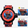 MARVEL Spider Man Projection LED Digital Watches Children Cool Cartoon Watch Kid Birthday Gift Disney Boy Girl Clock Toy. 