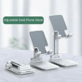 Compatible With Smartphone / Ipad / Kindle / Tablet For Cell Phone Stand, Foldable Portable Desktop Stand Adjustable Height And Angle Phone Holder Desk Study Stand (White) - Mobile Stand - Mobile Stand. 
