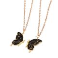 Trendy 2 Pcs/set Butterfly Necklace for Couple Gift - Butterfly Pendant Card Necklaces for Girls Simple Stylish - Chain Necklace for Women New Collection - Gifts for Best Friend. 