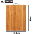 Wooden Cut And Cut Board With Handle 4030Cm - High-Quality Wooden Cutting Board With Handle - Measuring 4030Cm. 