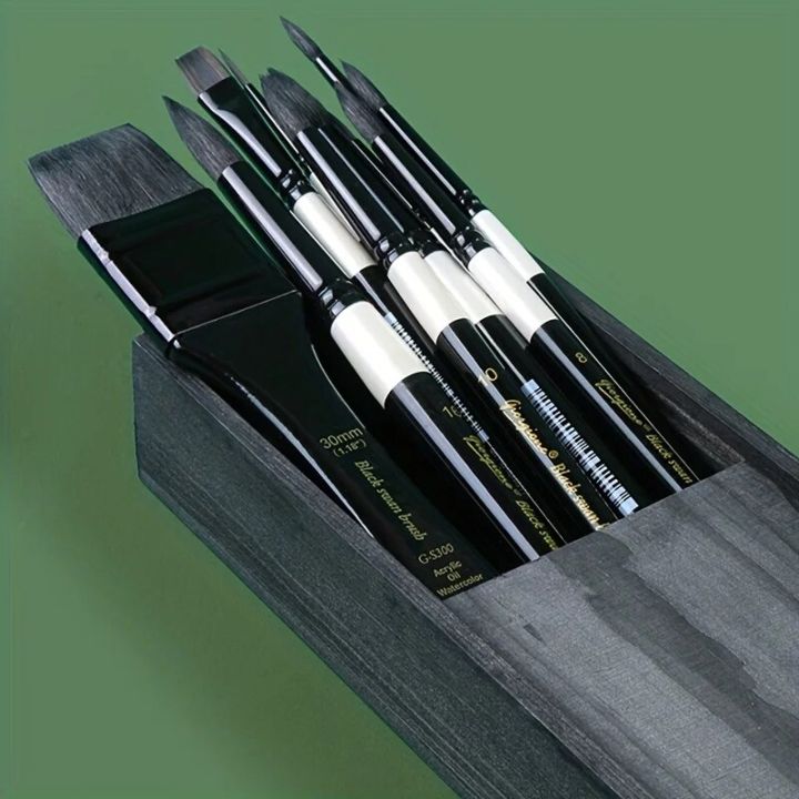 Watercolor%20Brush%20Set%20-%2010%20Professional%20Watercolor%20Paint%20Brushes%20for%20Artists%EF%BC%8CMixed%20Animal%20Hair%20Brush,Flats,%20,%20Oval%20Wash%20forBasketball%20-%20Image%204