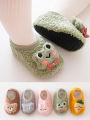 Thickened Green Frog Baby Floor Socks Baby Toddler Shoes Sock Shoes Non-Slip Soft Bottom Cartoon Early Education Baby Shoes. 