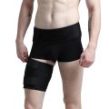 【happy one】Elastic Stretchy Hip Stabilizer Support Strap Thigh Protection Anti-muscle Straining Hip Protective Leg Brace Groin Belt. 