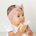 3Pcs/set Nylon Elastic Baby Headbands Soft Solid Color Kids Headwear Children Infant Girls Hair Bow Baby Hair Accessories. 