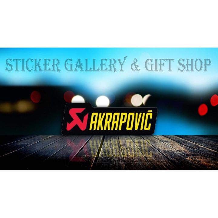 Bike Sticker - AKRAPOVIC branding Yellow ( Waterproof & Premium quality)/Bike_Sticker_Gallery
