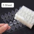 Nail Glue Stickers 2 Sheets 48pcs/ 5 Sheets 120pcs Nail Stickers. 