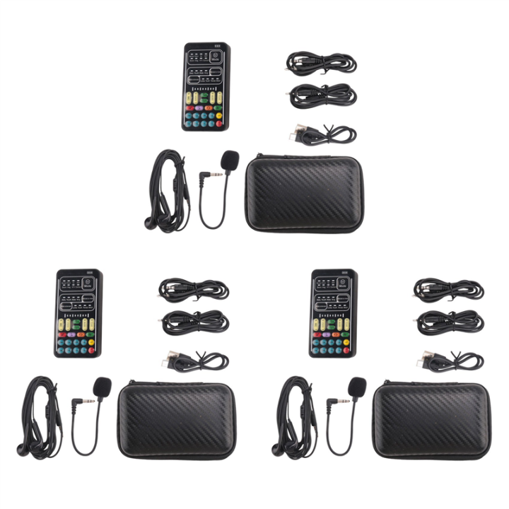 3X Voice Changer Handheld Microphone Voice Changer with Sound Multifunctional Effects Machine for Phone//Switch (I9)
