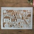 Stencil for Wall & Fashion Painting Template 10in by 8in..