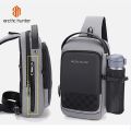 Arctic Hunter XB00105 Men Chest Bag USB Charging Sling Bag Waterproof. 