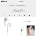 Honor AM115 Headset 3.5mm In-Ear Earbuds Earphone Wired with Mic cm33 type-c Headphone for Xiaomi Samsung Vivo Huawei smartphone.
