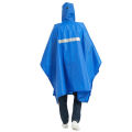Camping Raincoat Hiking Through Hooded Poncho Polyester Taffo Rubber Raincoat Mountain Backpack Cover Poncho. 