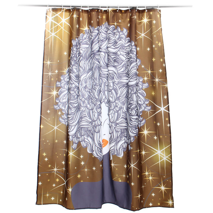 Make%20you%20feel%20comfortableShower%20Curtain%20Bathroom%20Decor%20Set%20African%20girl%20Painting%20Art%20Design%20Curtains%20PVC%20-%20Image%204