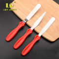 3pcs Set Stainless Steel Butter Cake Cream Smoother Spatula Fondant Pastry Tool. 